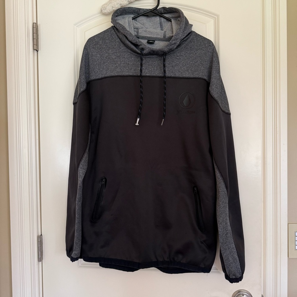 Volcom Charcoal and Black Hoodie
